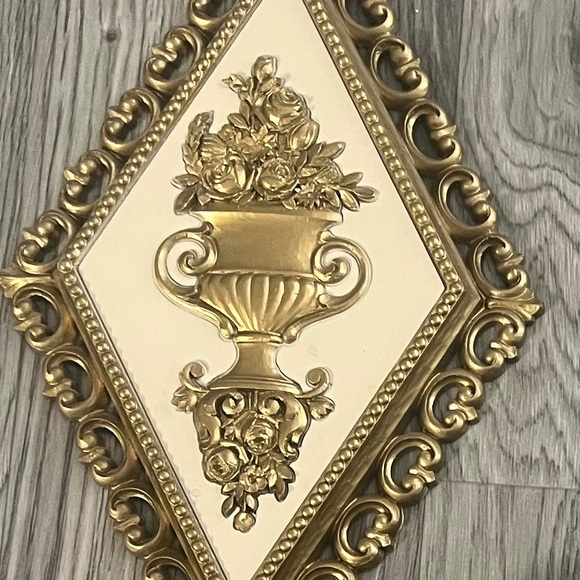 MCM Gold and Cream Wall Decor Set - Picture 3 of 7